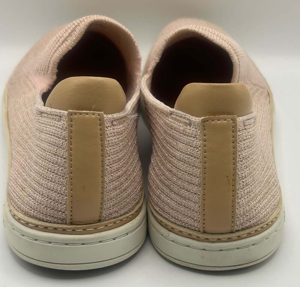 UGG Women's Pink Metallic Knit Slip-On Sneakers Size 8 - Picture 4 of 6
